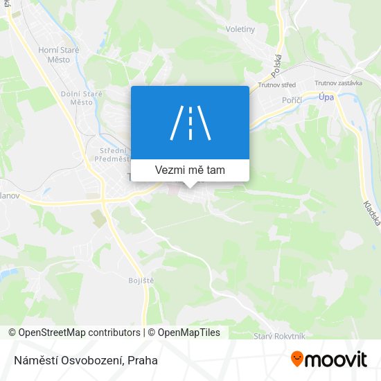 Náměstí Osvobození mapa