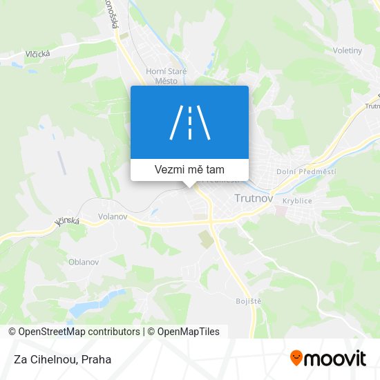 Za Cihelnou mapa