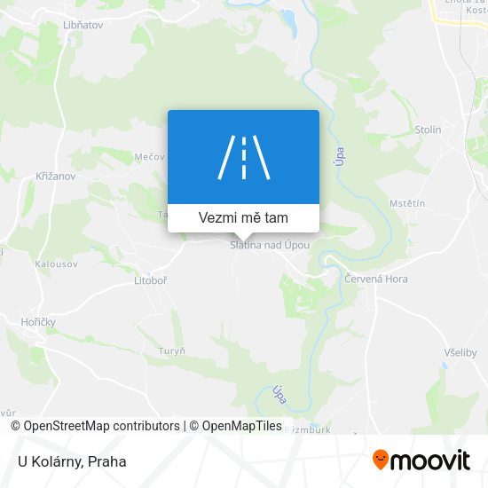U Kolárny mapa
