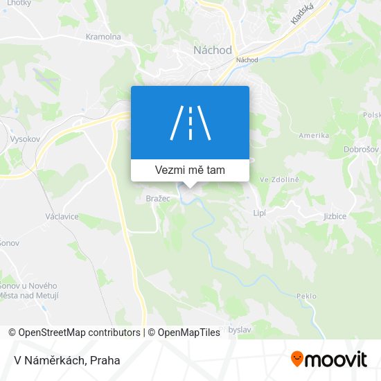 V Náměrkách mapa