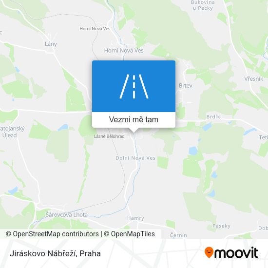 Jiráskovo Nábřeží mapa