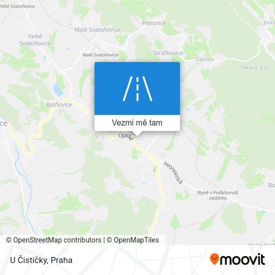 U Čističky mapa