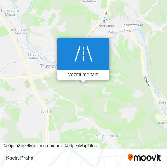 Kacíř mapa