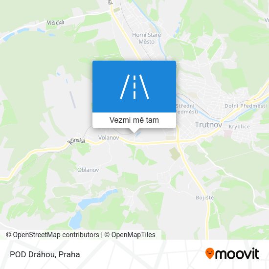 POD Dráhou mapa