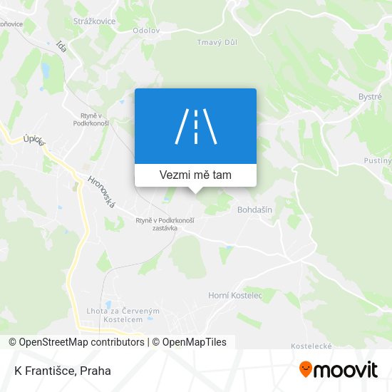 K Františce mapa