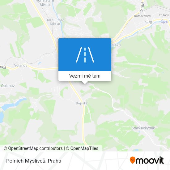 Polních Myslivců mapa