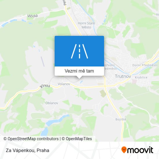 Za Vápenkou mapa