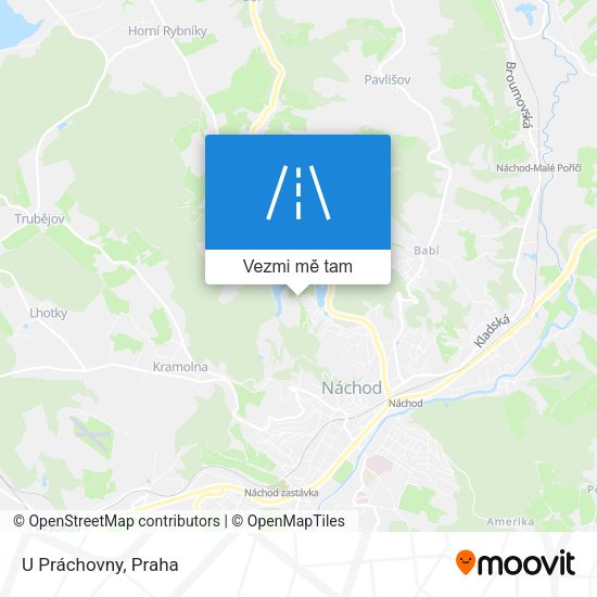 U Práchovny mapa
