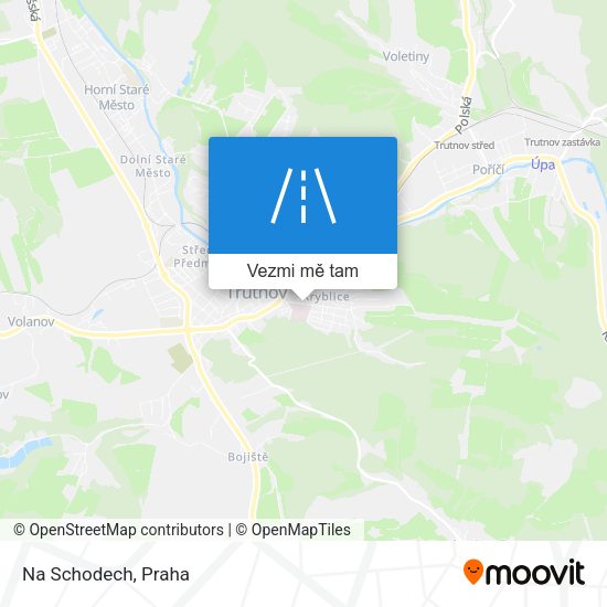 Na Schodech mapa