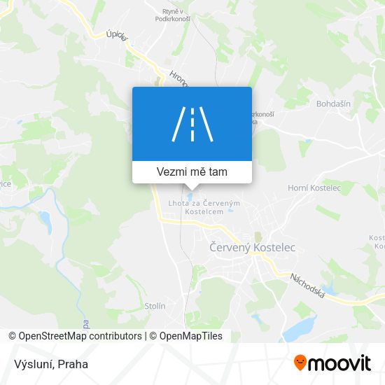 Výsluní mapa