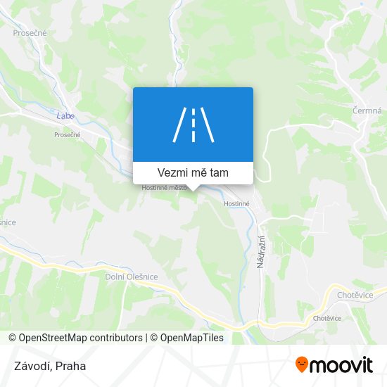 Závodí mapa