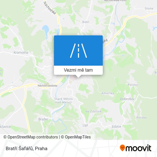 Bratří Šafářů mapa