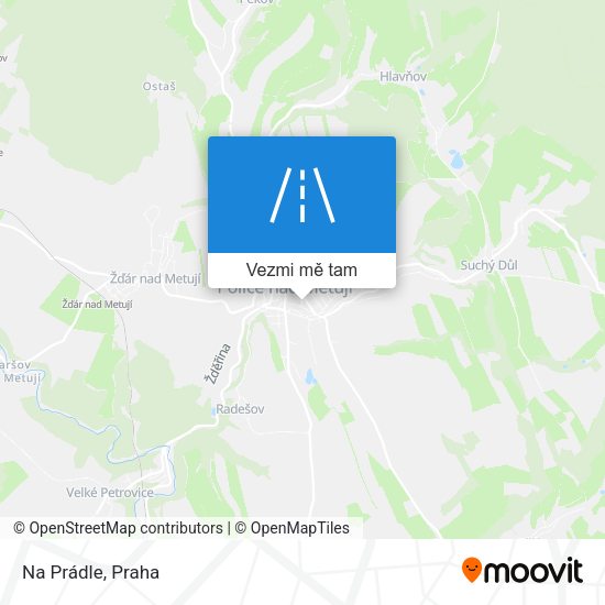 Na Prádle mapa