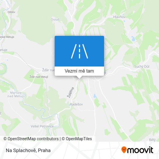 Na Splachově mapa