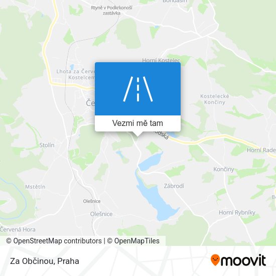 Za Občinou mapa
