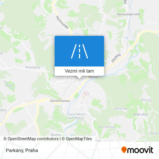Parkány mapa