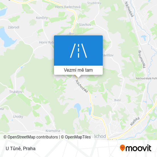 U Tůně mapa