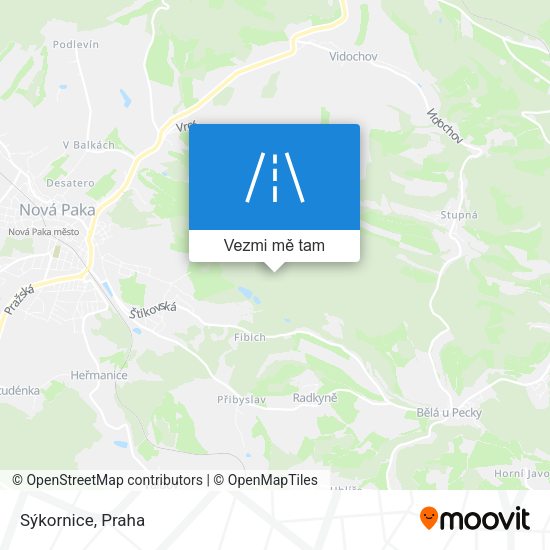 Sýkornice mapa