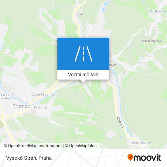 Vysoká Stráň mapa