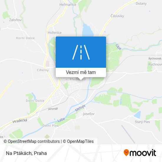 Na Ptákách mapa