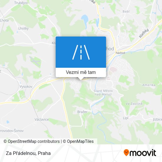 Za Přádelnou mapa