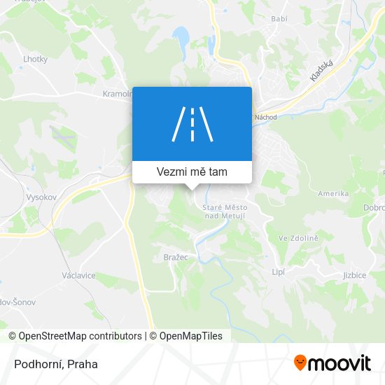 Podhorní mapa