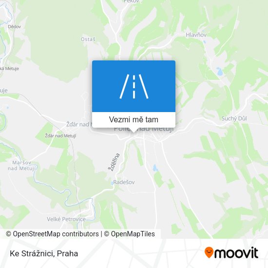 Ke Strážnici mapa