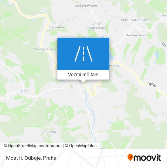Most Ii. Odboje mapa