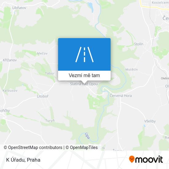 K Úřadu mapa