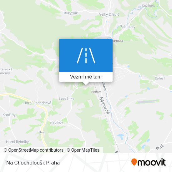 Na Chocholouši mapa
