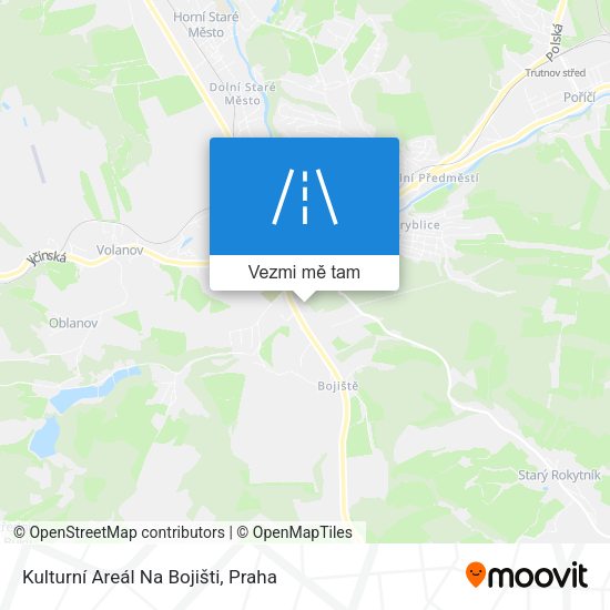 Kulturní Areál Na Bojišti mapa