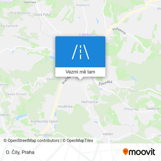 O. Číly mapa