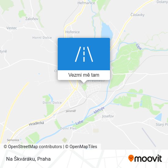 Na Škváráku mapa