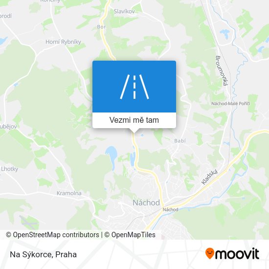 Na Sýkorce mapa