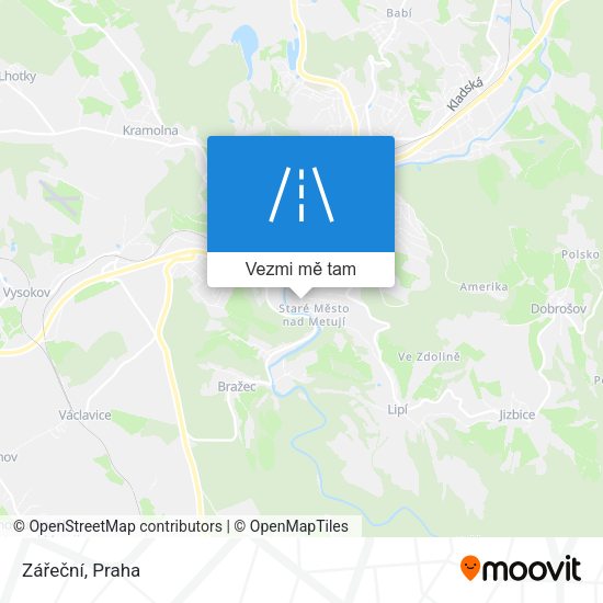 Zářeční mapa