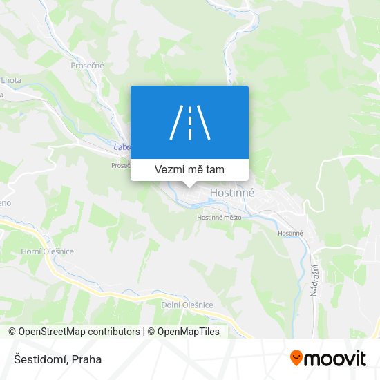 Šestidomí mapa