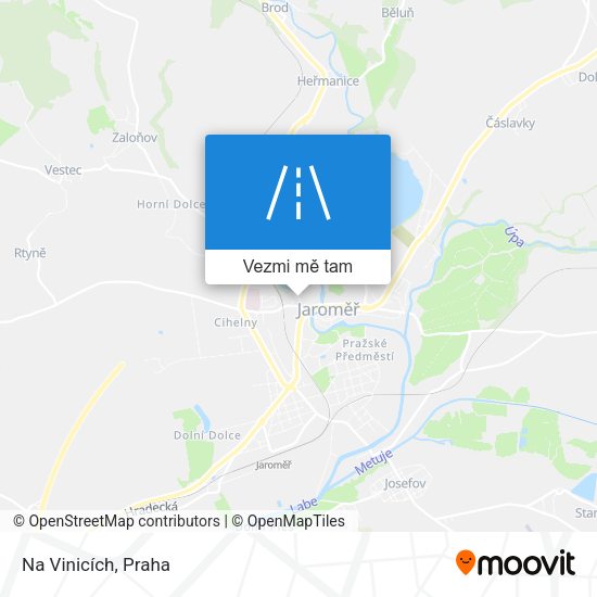 Na Vinicích mapa