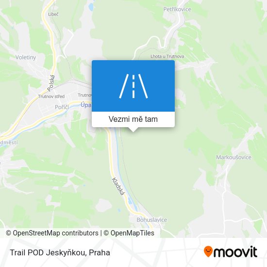Trail POD Jeskyňkou mapa