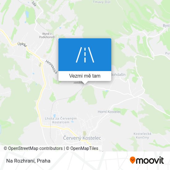 Na Rozhraní mapa