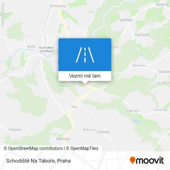 Schodiště Na Táboře mapa