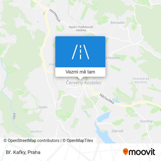 Bř. Kafky mapa