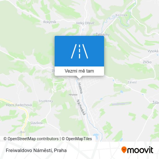 Freiwaldovo Náměstí mapa