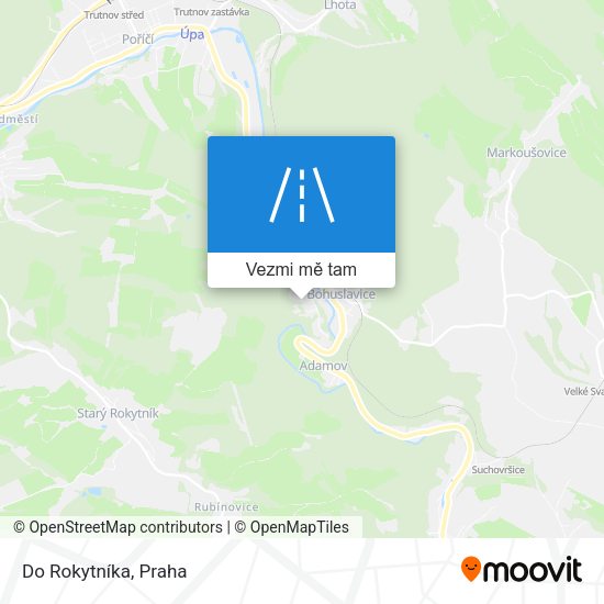 Do Rokytníka mapa