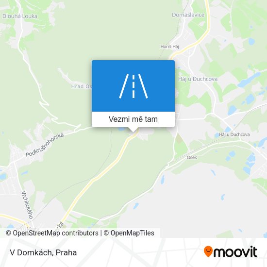 V Domkách mapa