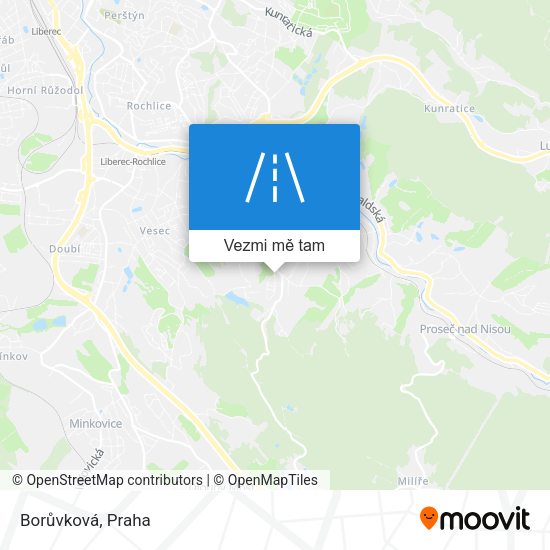 Borůvková mapa