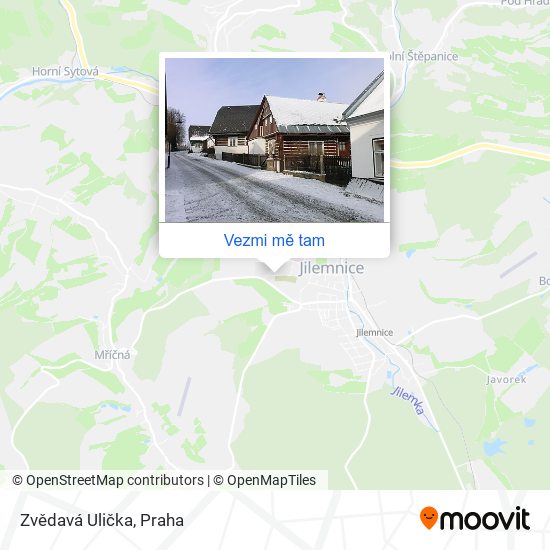 Zvědavá Ulička mapa