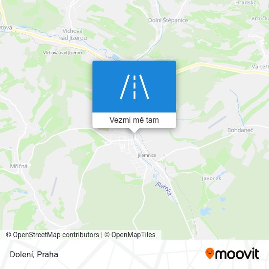 Dolení mapa