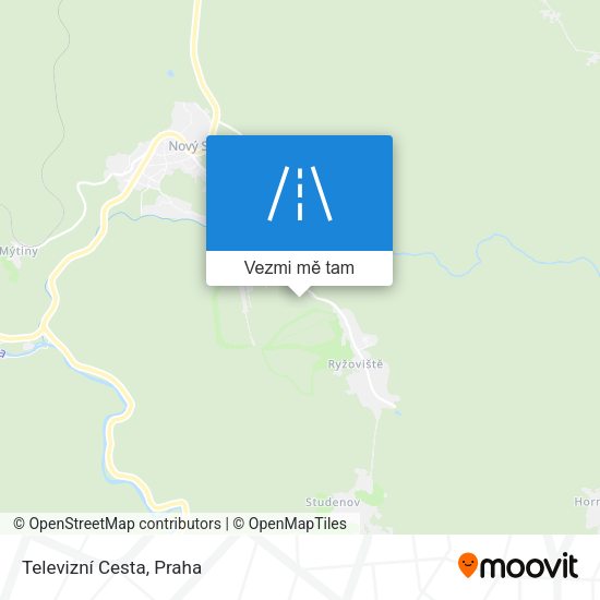 Televizní Cesta mapa