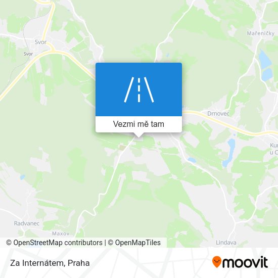 Za Internátem mapa
