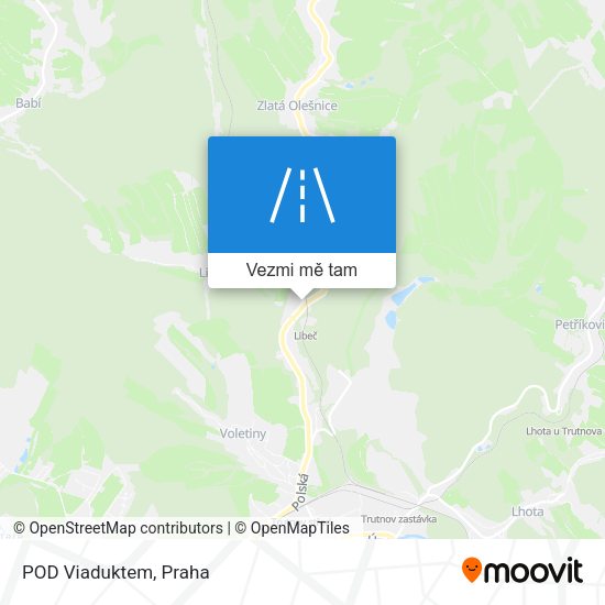 POD Viaduktem mapa
